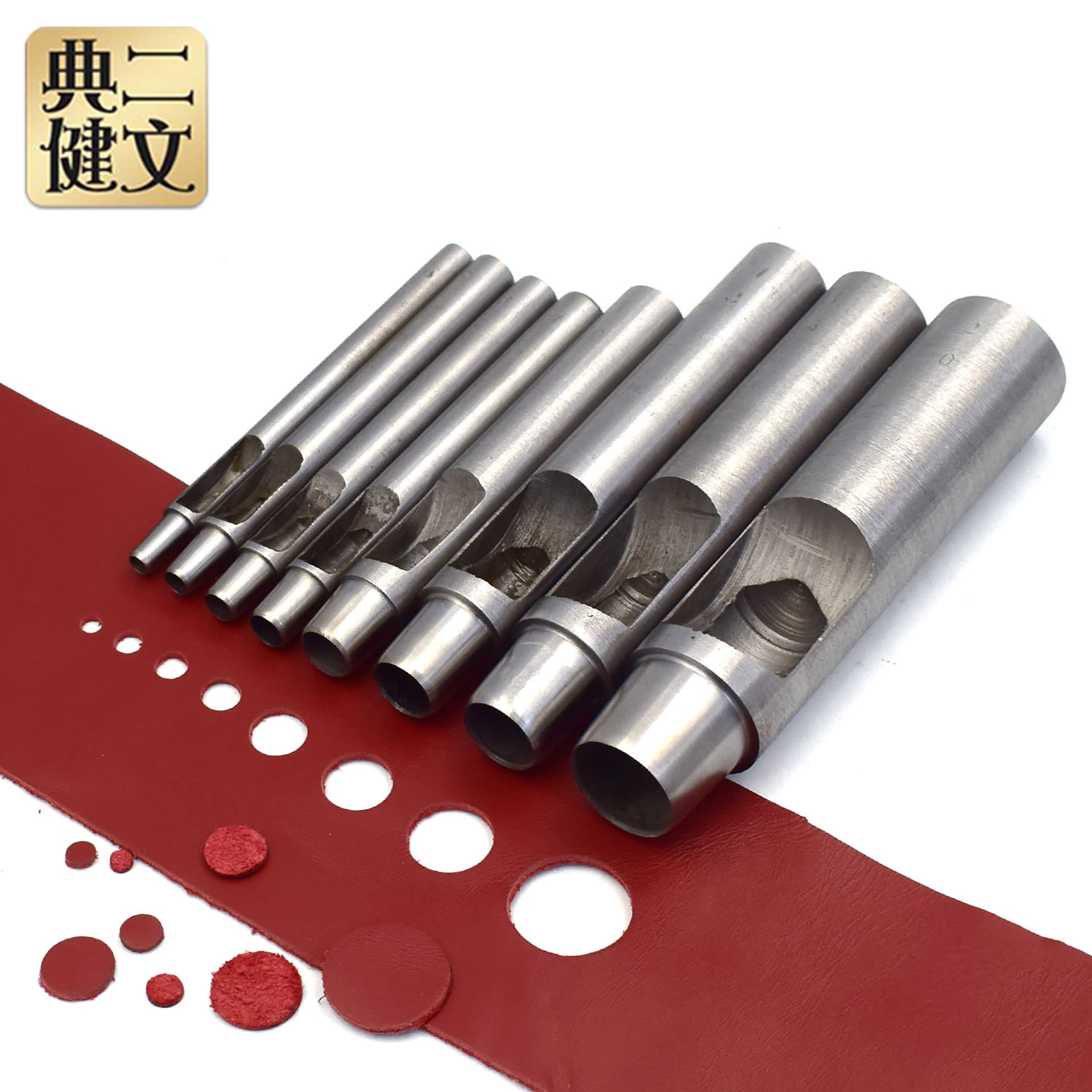Korean craft straight punch round hole punch leather belt punch punch watch strap punch punch non-spc punch