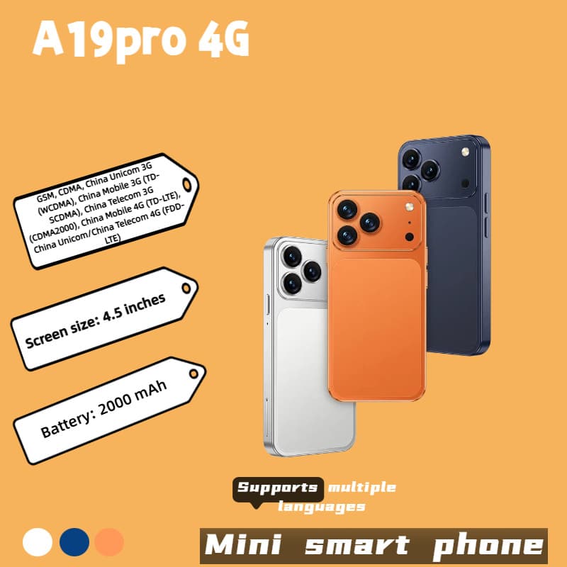 A19Pro Cross-Border New Mobile Phone 4g Student Feature Phone 4.5inch Touch Screen Android System Foreign Trade