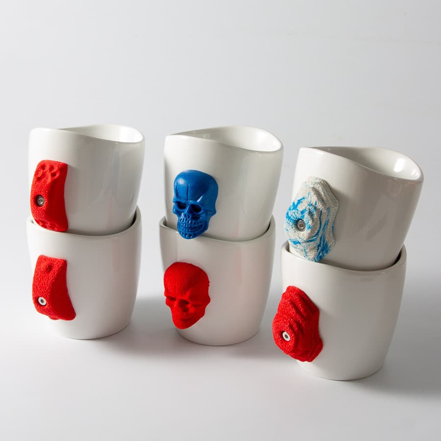Cross-border Funny Coffee Climbing Cup Large Capacity High Appearance Ceramic Mug Ins Gift Creative