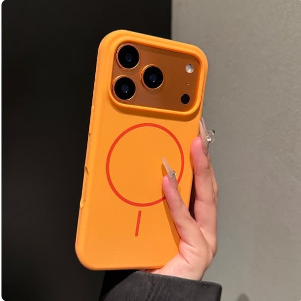 Suitable for iPhone 18 PROMAX mobile phone case liquid silicone thin ring magnetic suction Apple 16 with camera button protection