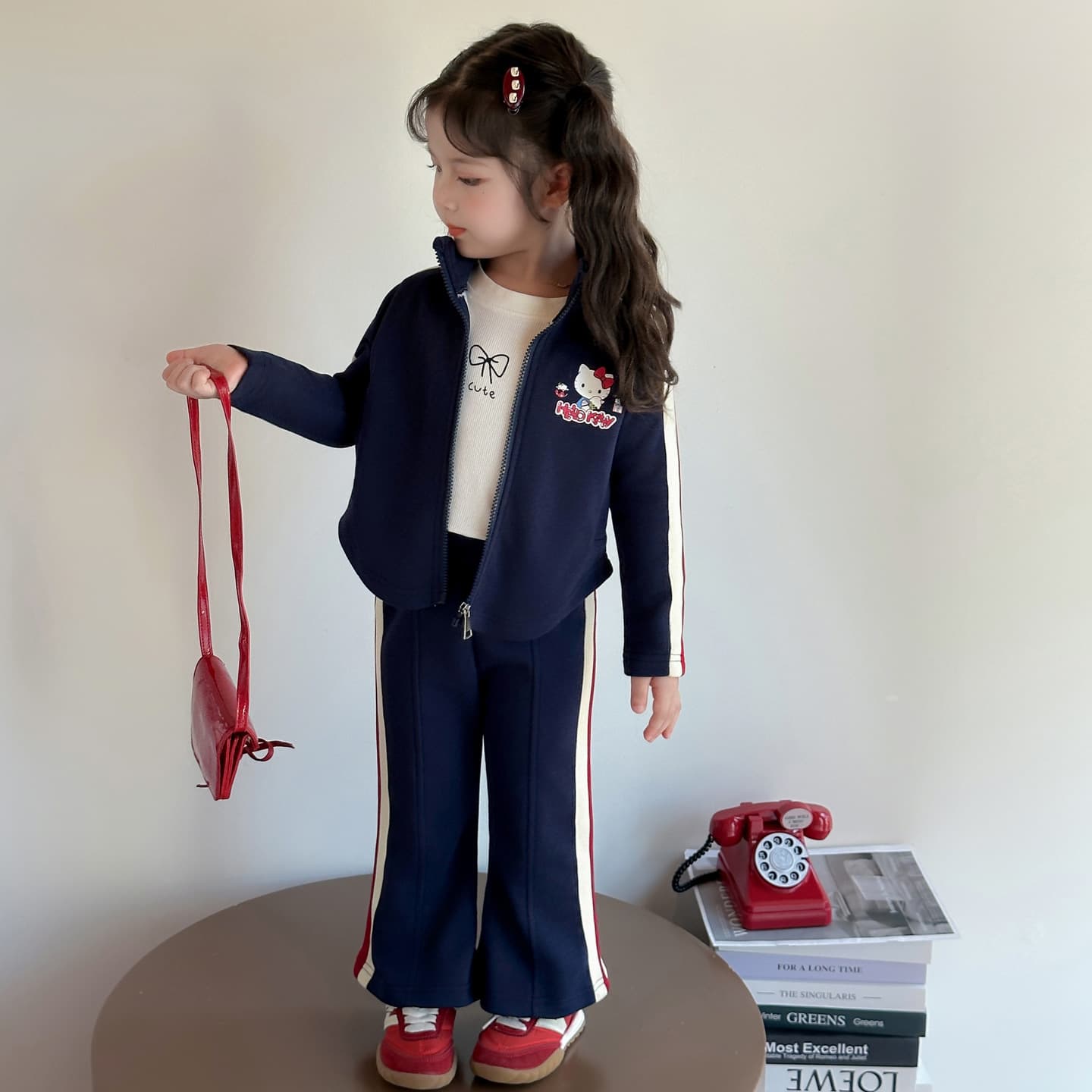 Girls Autumn Cartoon Drawstring Set 2026 New Style Campus Two-piece Set Zhili Children's Clothing One Piece Trendy
