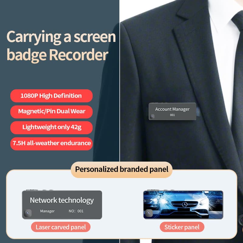 V15P Factory Direct Sales Recorder, Cross-Border Trade Mini HD Video Recorder, Portable for Meetings, Interviews, Students