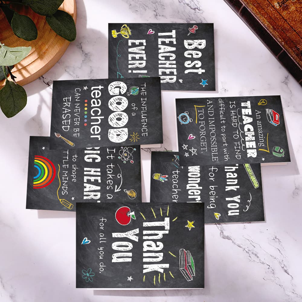 New Graduation Season Teacher's Day Thank You Card Simple Blank Handwritten Blessing Card Teacher's Day Greeting Card Set Wholesale