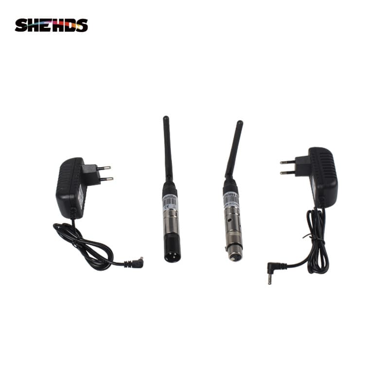Stage Lighting Equipment Controller Wireless DMX512 Signal Transceiver PAR Light Receiver Transmitter Power Cable