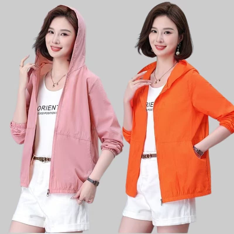 Women's Sun Protection Shirt Summer Slim Fit New Style Long Sleeve Sunscreen Jacket Fashionable Outerwear Thin