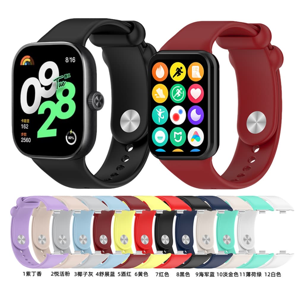 Silicone Strap Compatible with Xiaomi 9 Pro Redmi Watch4 Xiaomi Band 8 Pro Durable Wristband for Smartwatch And Fitness Tracker
