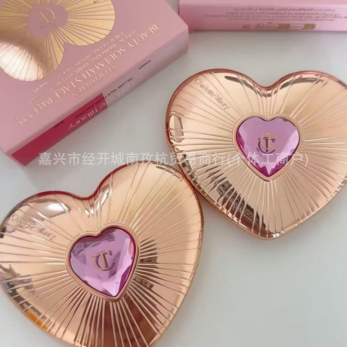 Cross-border New C.~~T Dual-Color Heart Blush 13g PINK Rose Pink ROSEWOOD Woody Rose