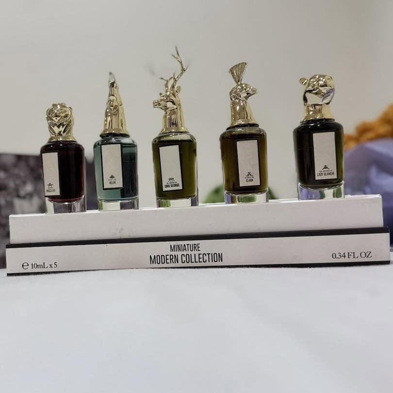 Foreign trade Q version perfume gift box animal head four-piece set B style complete style high value light luxury popular perfume set