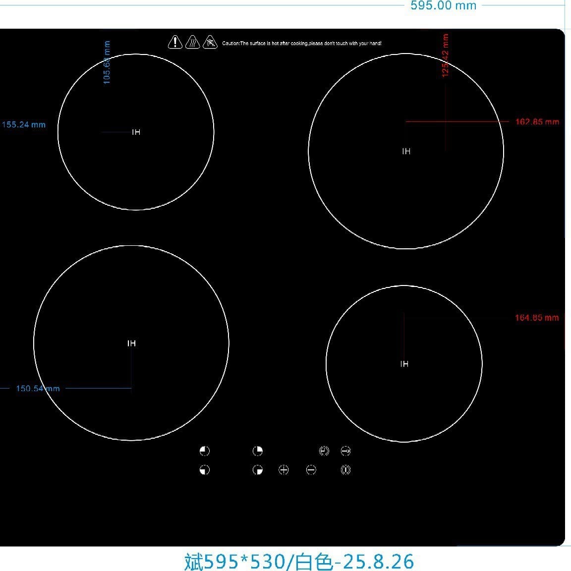 4-Burner Induction Cooktop Built-in Burner Factory Direct Parts Whole Unit Low Price