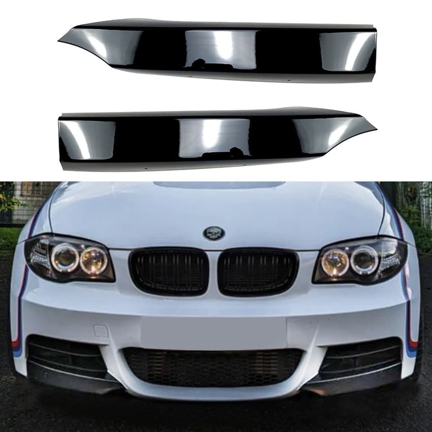 For BMW 1 Series E82 E88 2008-2013 M-Tech Front Lip Front Bumper Corner Exterior Decal Modification
