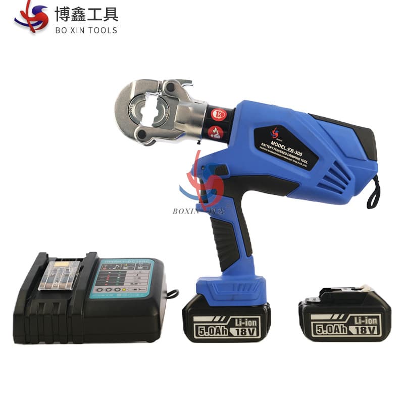 10-300 sq. mm Copper/Aluminum Lug Electric Hydraulic Wire Crimper, Hexagonal Perimeter Crimping, Charging Electric Hydraulic Tool