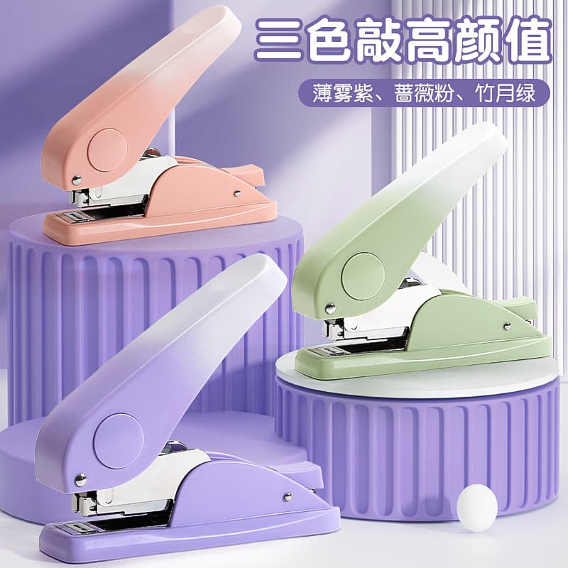 Rotary Stapler for Students, Multi-Function Stapler for Office Use, Effortless Large Heavy-Duty Stapler for Home