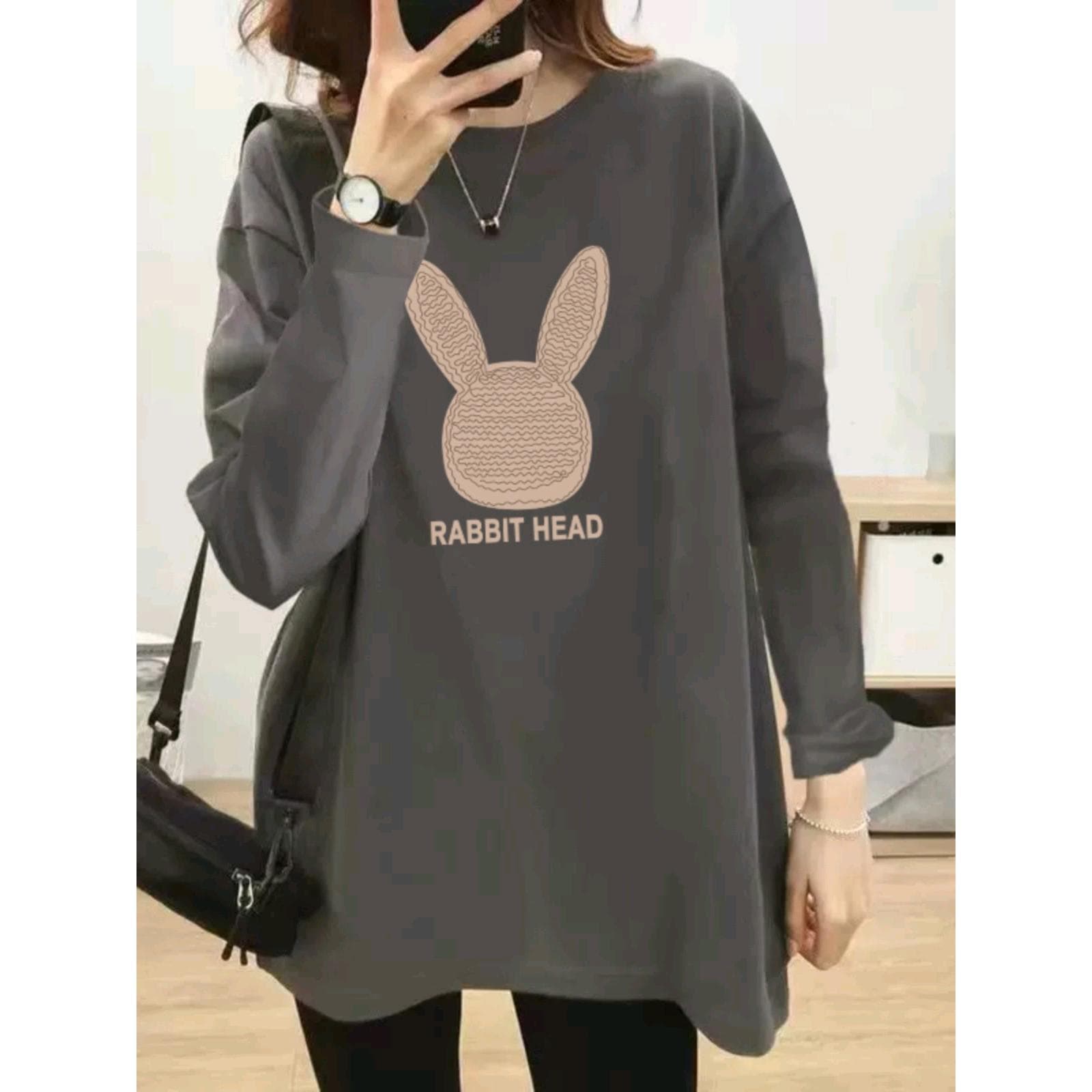 New Autumn Top 2024 Long Sleeve T-Shirt Women Loose Cotton Plus Size Fall