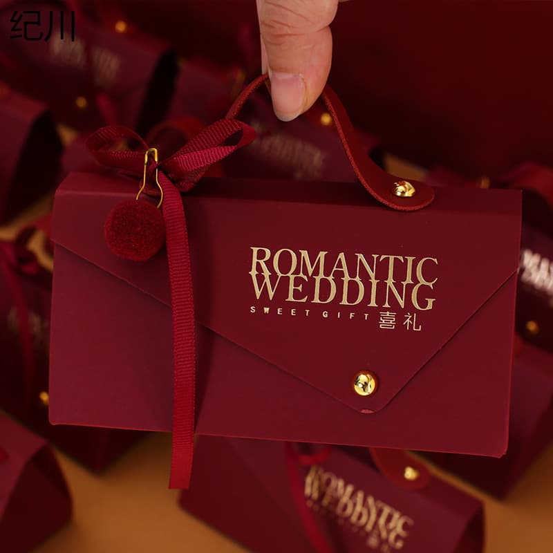 Creative Wedding Candy Box, Chinese Wedding Candy Bag, Korean Style Handheld Candy Box, Return Gift