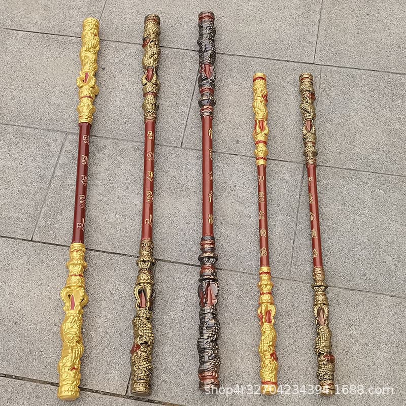 Black Myth Wukong Ruyi Jingu Bang Large 1.2m Soft Rubber Great Sage Weapon Ornament Model PU
