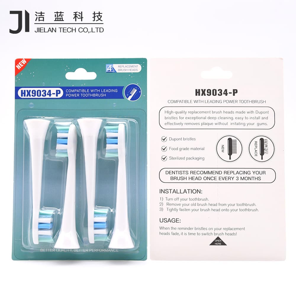 Manufacturer direct sale HX9034-P series new adult toothbrush heads compatible with Philips electric toothbrushes