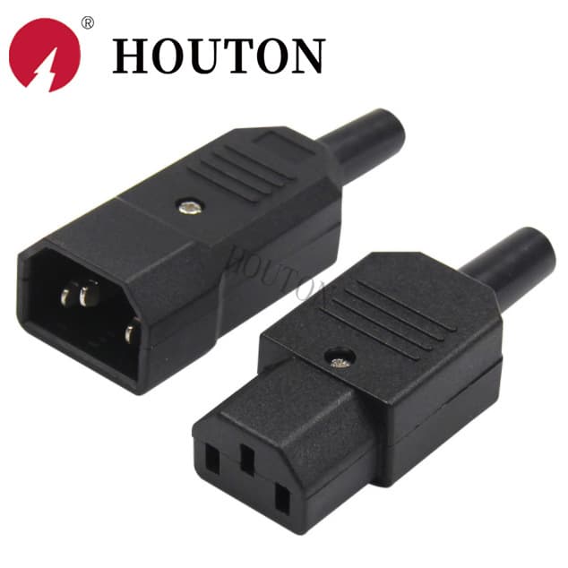 Power Socket AC-013 Male-Female Connector AC-013A 3-Pin AC Power Socket AC Type Plug Socket