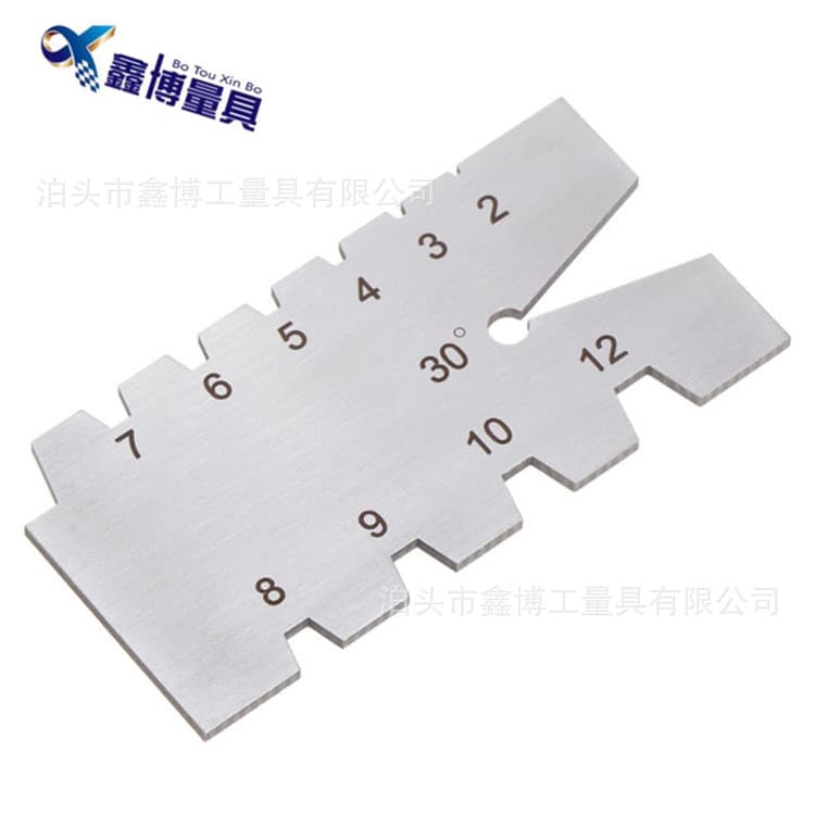 Stainless steel 30-degree T-angle template 2-12 thread cutting tool template ACME Tr trapezoidal thread gauge