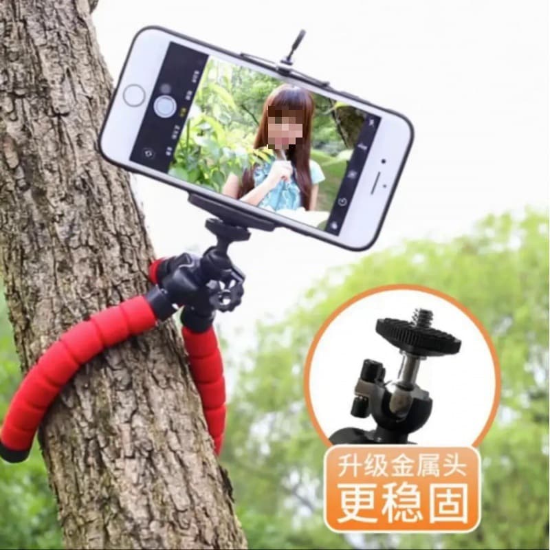 [Photography] Creative Mini Portable Octopus Lazy Phone Stand for Live Streaming, Selfies, Watching Shows, etc.