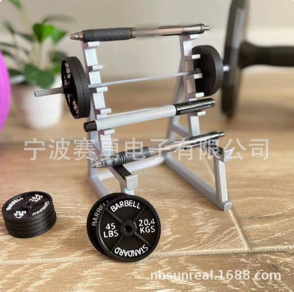 Squat Rack Pen Holder, mini desktop organizer for creative fitness enthusiasts