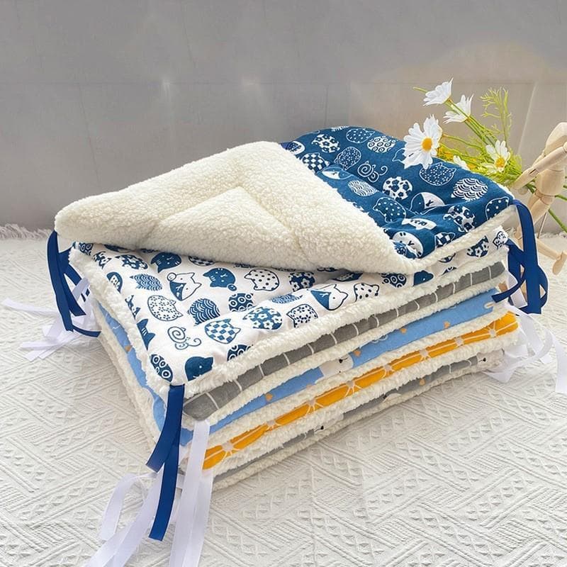 Cat Mat Winter Warm Thickened Cat Cage Platform Mat Dog Bed All-Season Cotton Pet Pad