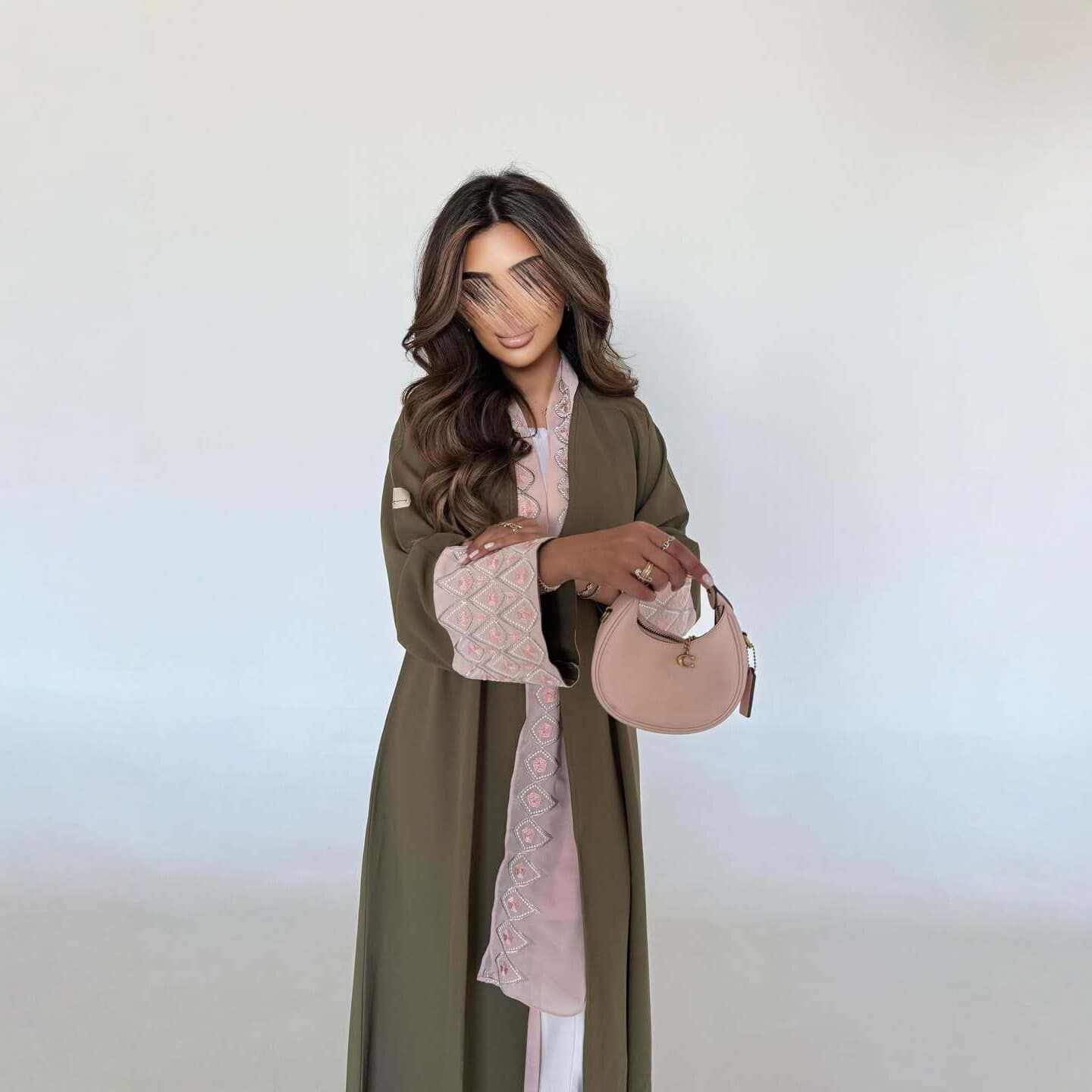 Modest Kaftan Cardigan Robe 2026 New European and American Cross-Border Embroidered Robe Elegant Fashion Jacket
