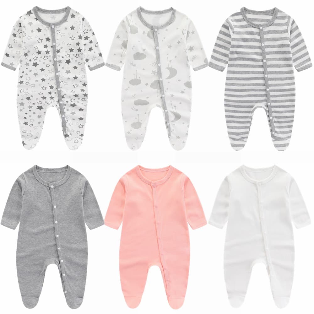 Baby Jumpsuit Cotton Newborn Clothes Spring Autumn Summer Infant Romper Crawling Outfit Newborn Baby Bodysuit Class A Monk Style