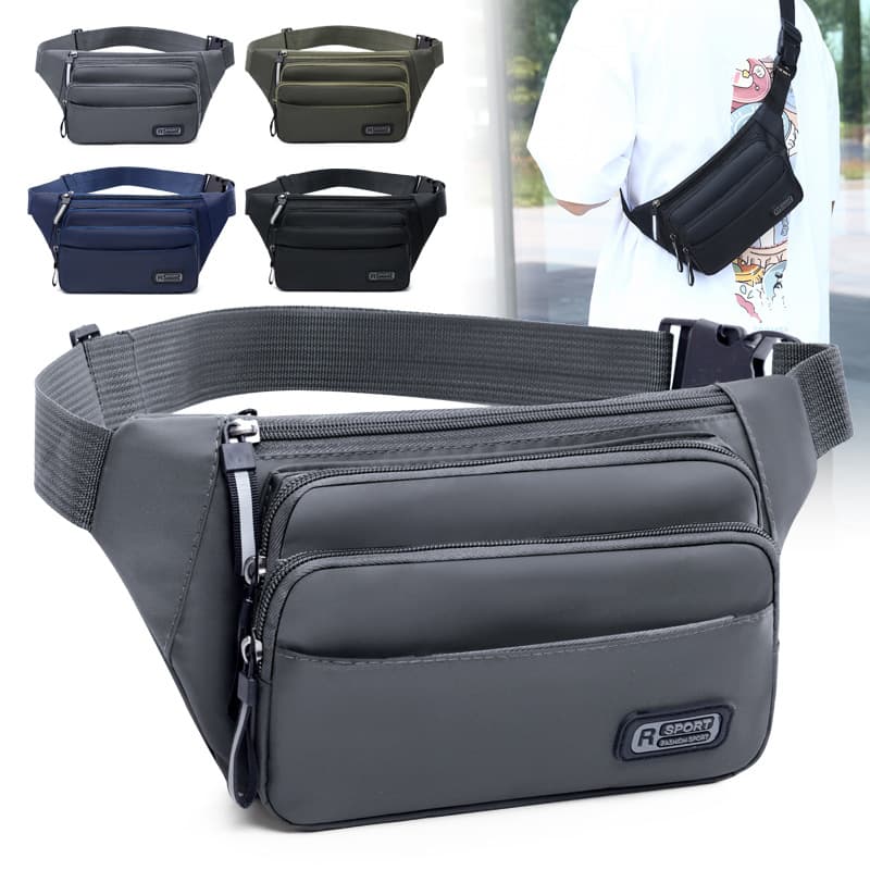 New Unisex Large Capacity Business Cash Register Wallet Waist Pack, Multi-functional Sports Waist Bag, Multi-layer Practical Durable Chest Pack