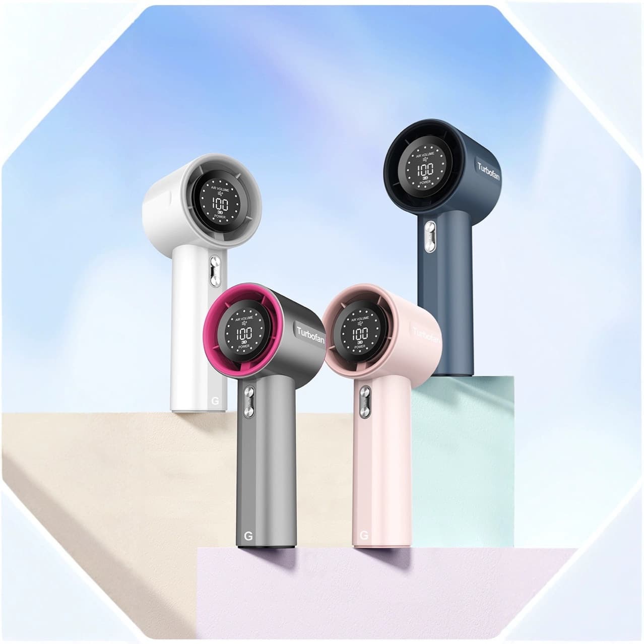 New Cross-border Best Seller True High-Speed Handheld Fan Long Battery Life Durable Fast Charging Mini Handheld Fan