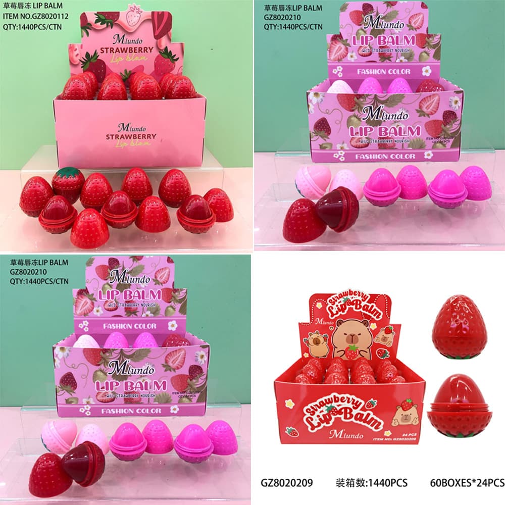 New Product Mlundo Strawberry Lip Balm Moisturizing and Hydrating Lip Jelly to Reduce Lip Lines, Remove Dead Skin, and Nourish Lip Mask Lipstick