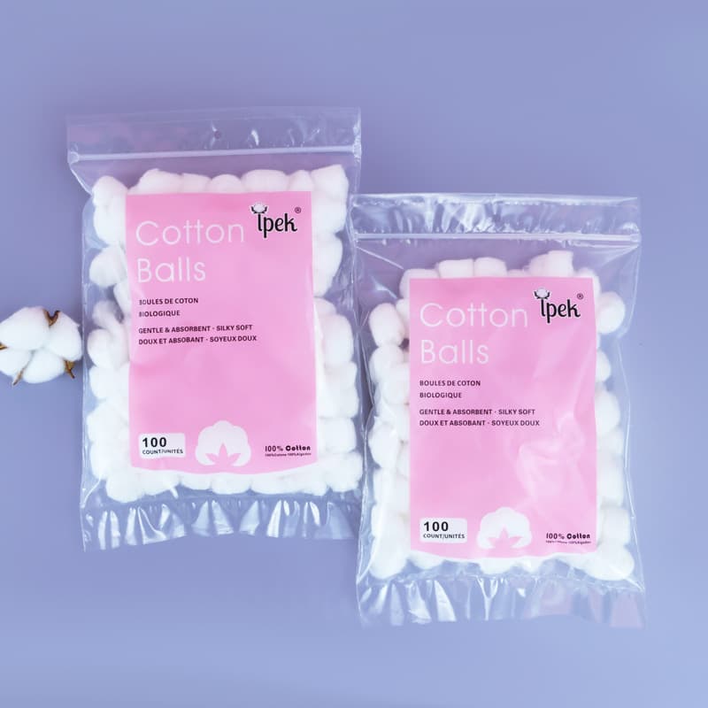 Approx 100 White Pure Cotton Balls Non-linting Makeup Remover Rolls Sterilizing Balls Beauty Care Skin Care
