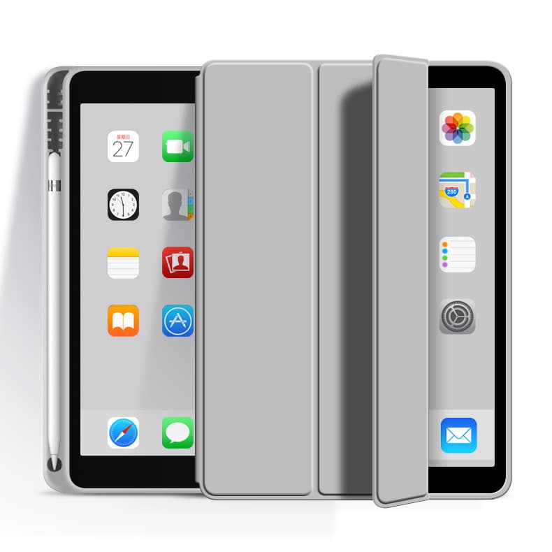 For Apple iPad 11 Protective Case 10.2-inch with Pen Slot 2021 Pro Silicone Air4 Soft Case Mini7 Leather Cover