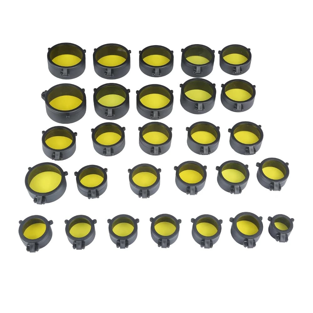 Matte Transparent Elastic Lens Cover, Scope Dust Cover, Scope Lens Cap, Black Dust Cover for Scope Objective Lens
