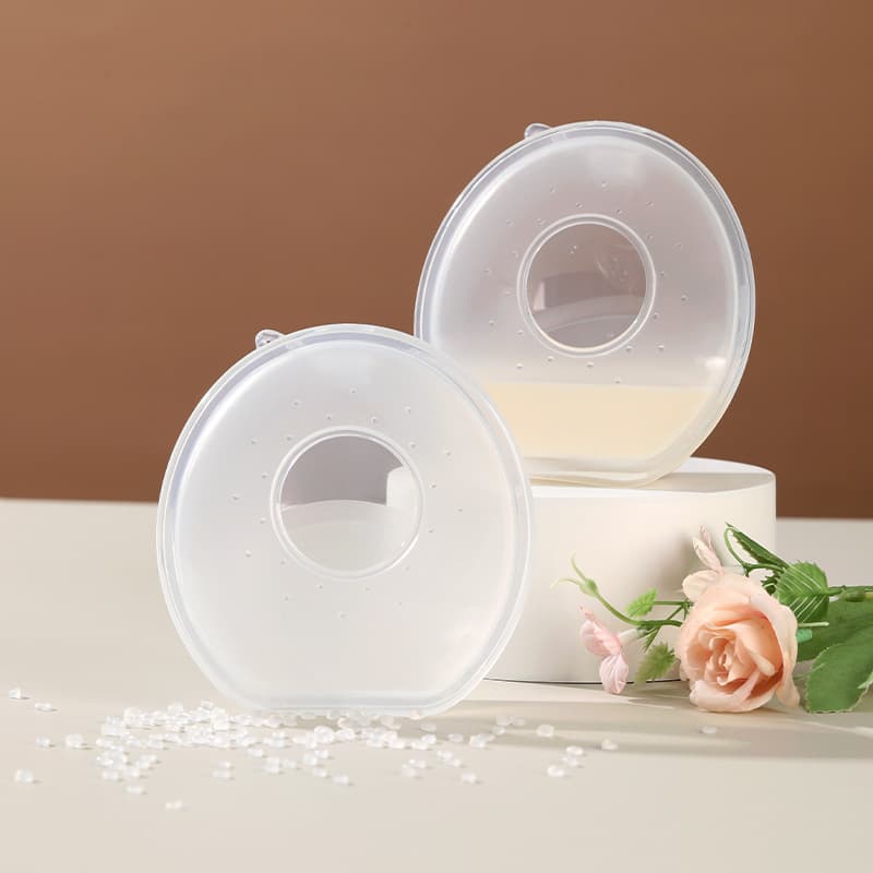 Large Scale Breast Milk Collector Hands-Free Silicone Milk Collector Wearable Leak Catcher 60ml
