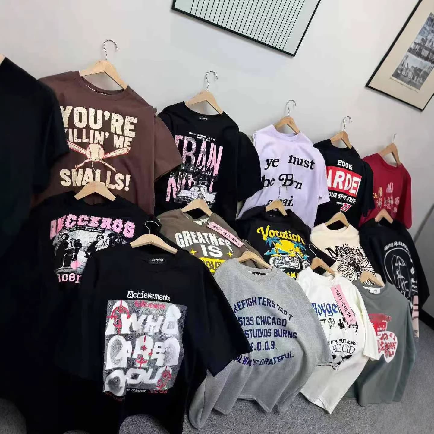 Cotton T-Shirt Summer New Women's Short Sleeve Men's Round Neck Short Sleeve Round Neck Short Sleeve Wholesale Women's Africa Export