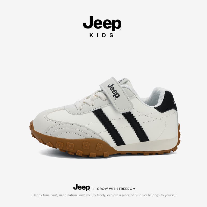 Jeep Kids Shoes 2026 New Lightweight Leather Boys' Sports Shoes Spring Outdoor Soft Sole Girls' Forrest Shoes