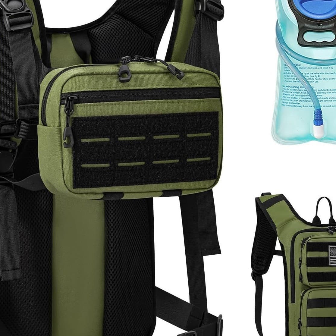 Multifunctional waist bag accessory bag EDC tool coin clutch bag military fan waist bag field individual soldier cross-border