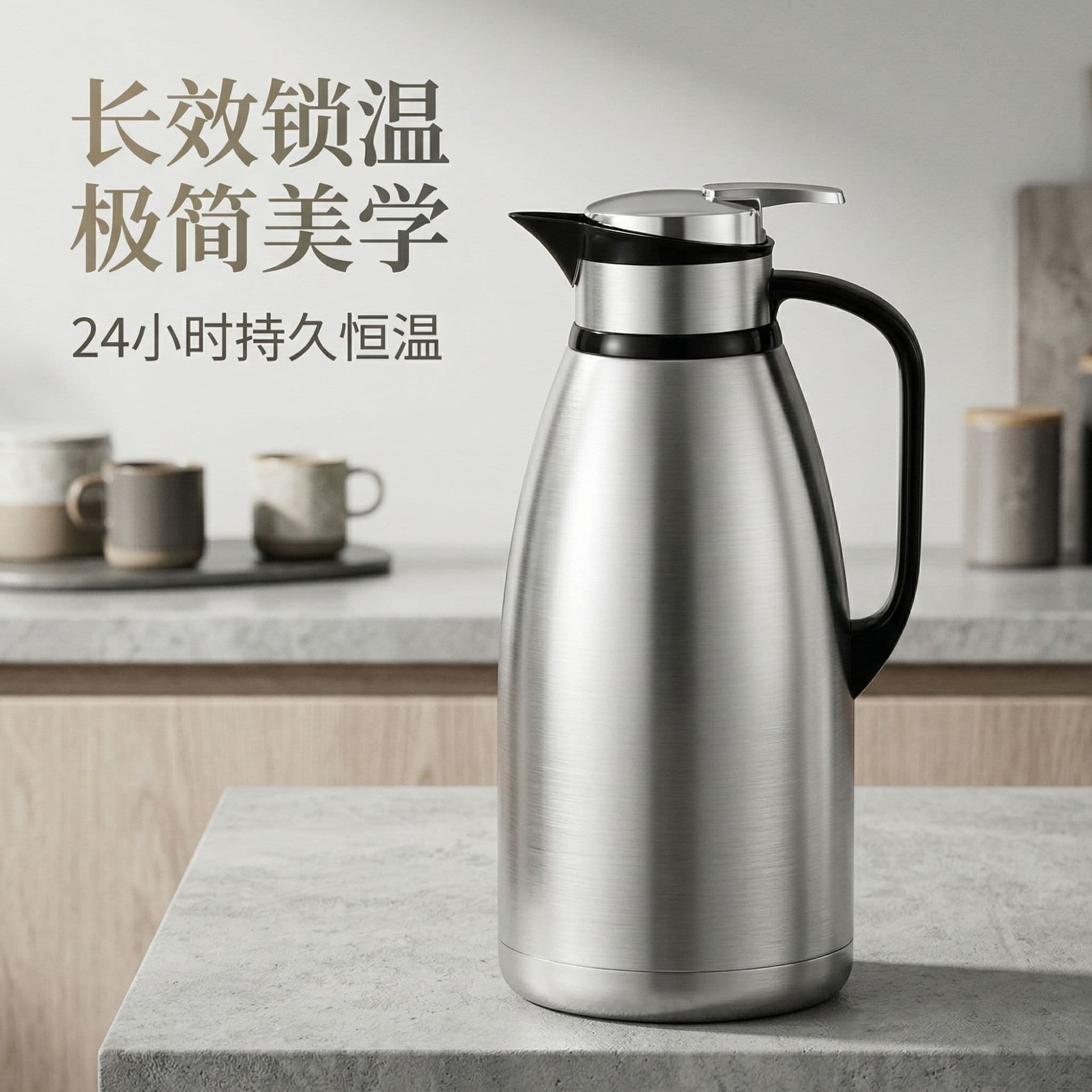 Cross-border Double-layer Stainless Steel Insulated Bottle Double-layer Vacuum Thermos Large Capacity