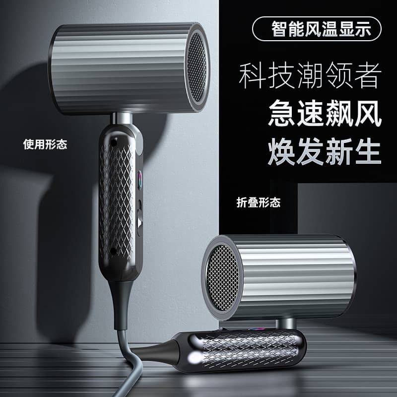 Popular Hair Dryer High Power Blue Light Cold and Hot Air Hair Dryer for Salon Student Dormitory Factory Wholesale