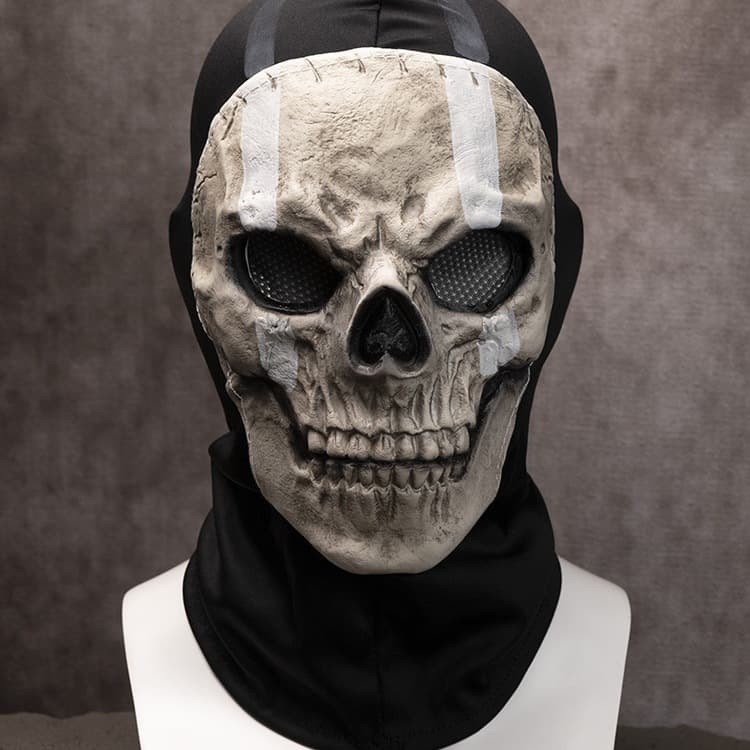 Call of Duty 2 Skull Mask Outdoor Cycling Horror Ghost Face Halloween Cos Game Character Costume Headgear