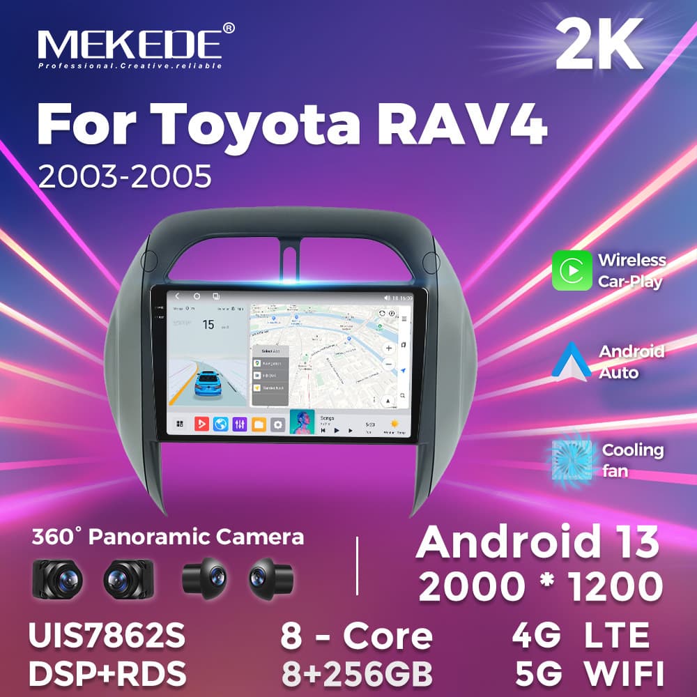 Compatible with Toyota RAV4 2003-2005 Mekede Android Car Navigation