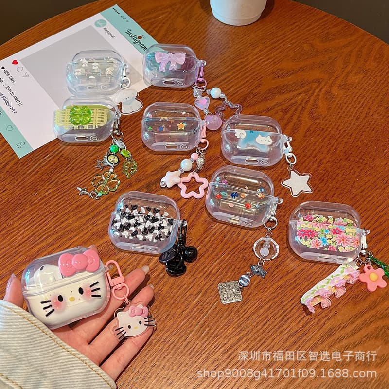 Suitable for Samsung Buds3Pro headphone case cartoon soft shell Galaxy Buds3 wireless Bluetooth protective case pendant