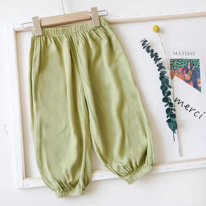 Mosquito-Resistant Summer Casual Pants for Boys and Girls Lightweight Loose-Fit Long Trousers for Children Aged 3-8