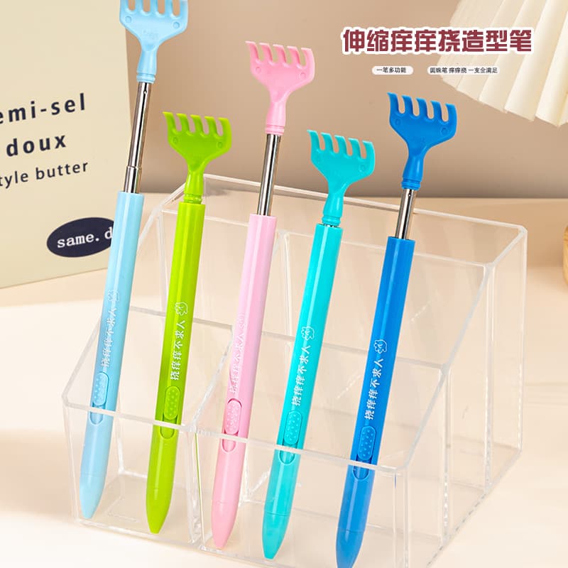 Scratch Pen Retractable Gel Pen Multifunctional Cross-Border Customizable Student Creative Ballpoint Pen Customizable Advertising Pen
