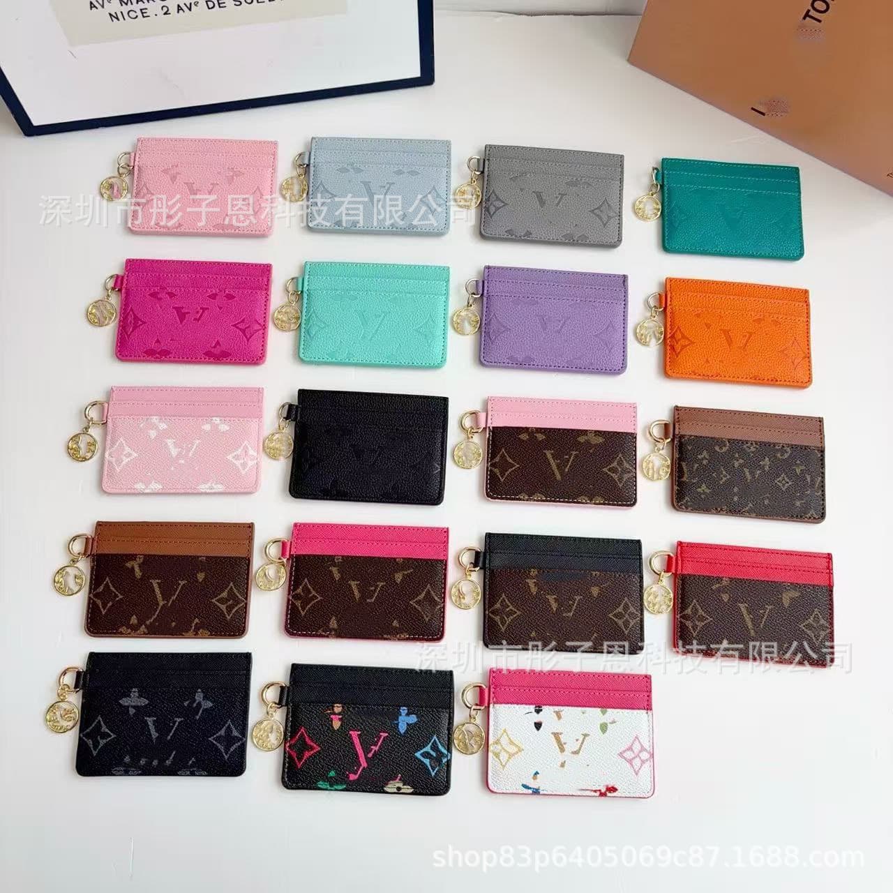 Two-Tone Card Holder Designer Card Insert European American Style Vintage Original Card Holder Bank Card Credit Card Case Monogram Card Holder