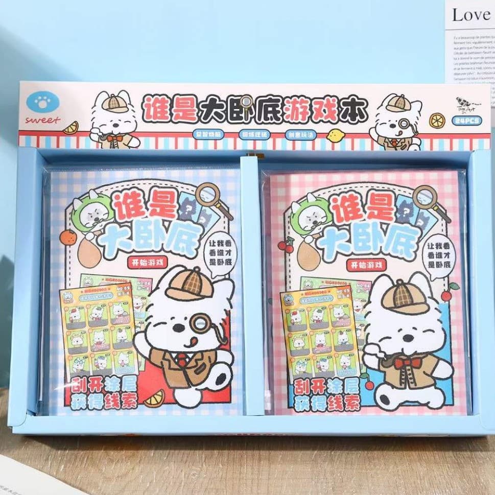 Xixi Ice Cream Series Detective Game Notebook Fun Stress Relief Notebook Portable Pocket Notepad Game Book