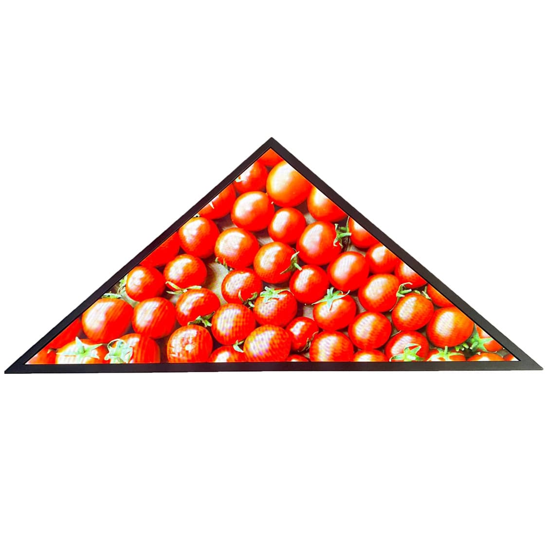 18.6-inch irregular triangular LCD interactive touch capacitive screen for advertising in exhibition halls, malls, supermarkets, and restaurants