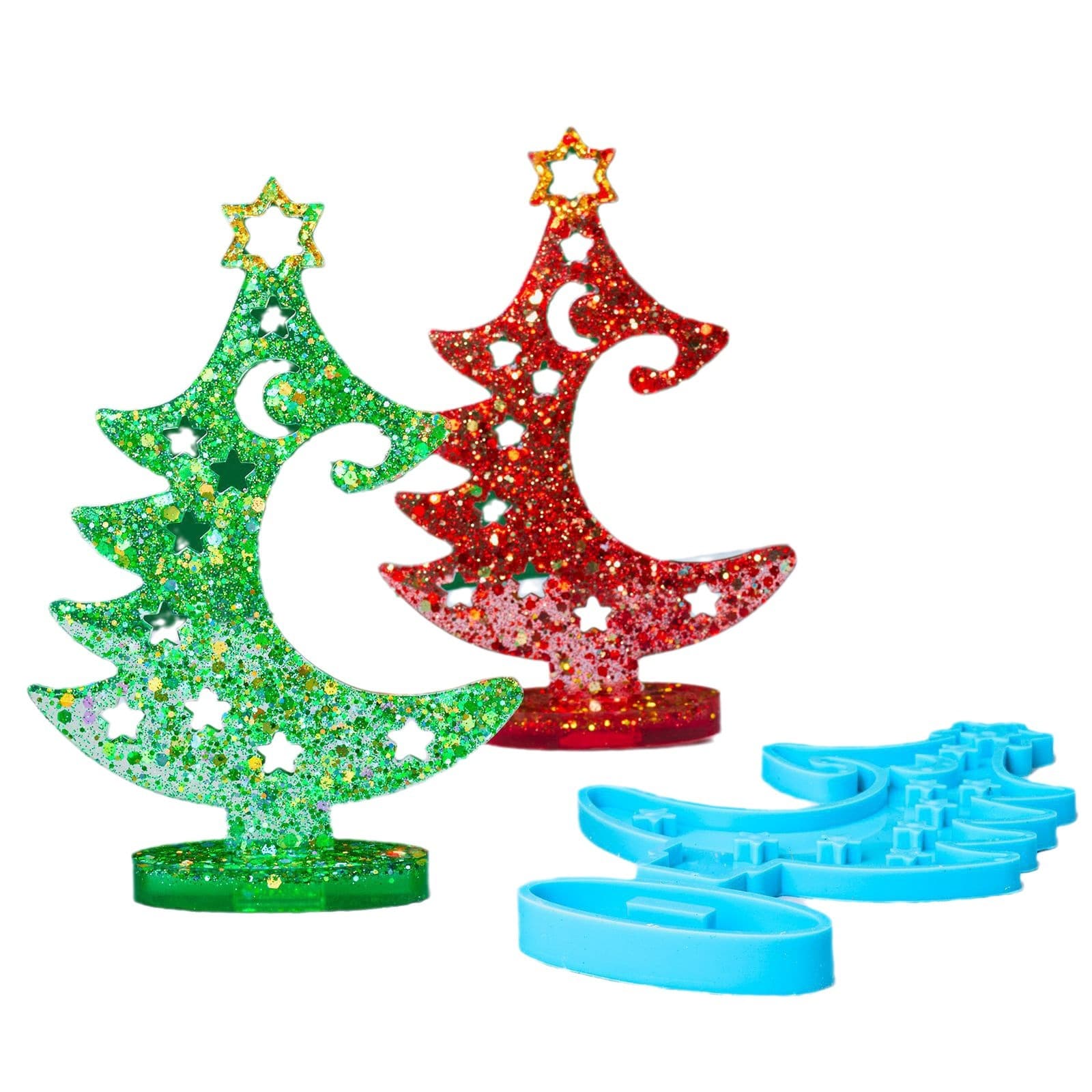 DIY Christmas Tree Ornament Silicone Mold for Epoxy Resin, Christmas Gift Handmade Baking Creative