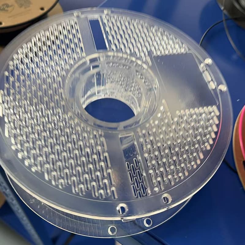 3D printer filament non-removable material tray reusable transparent material tray
