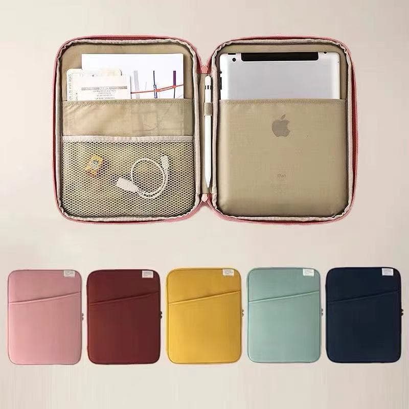 Shockproof Ipad Tablet Computer Bag 13-inch Macbook Laptop Inner Sleeve Bag Ins Style Leather Case